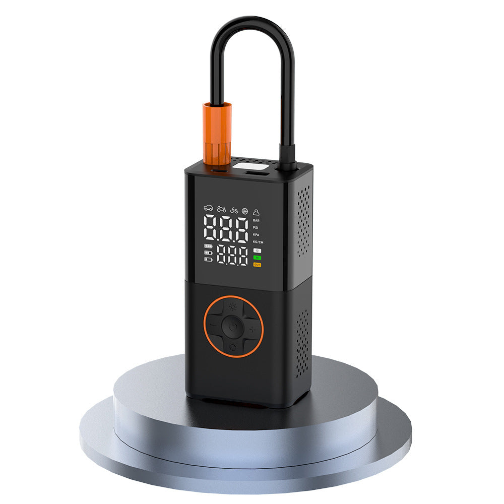 Portable Mini Air Inflator with Chargeable Battery and Digital Display - Effortless Tire Inflation Anywhere